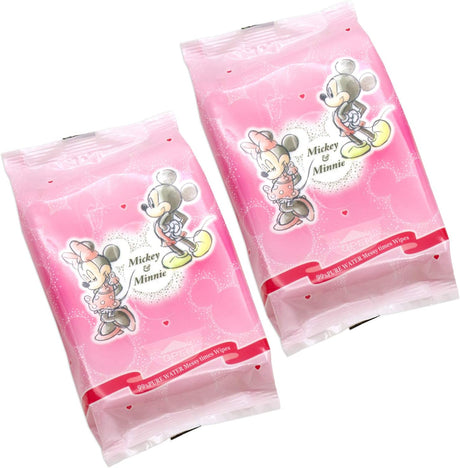 LEC Disney Mickey & Minnie Series 99% Pure Water Baby Hand And Mouth Wipes 25 Sheets * 2 Packs