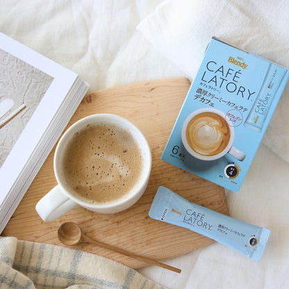 AGF Blendy Café Latory Rich Creamy Café Latte Decaf 6pcs