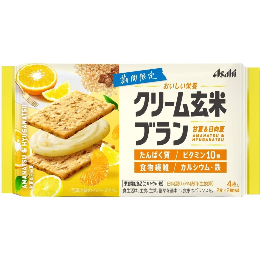 Asahi Cream Genmai Bran Amanatsu & Hyuganatsu Citrus 72g