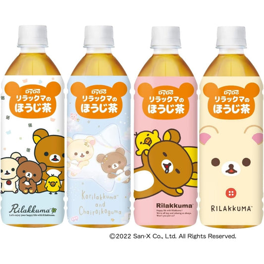 DyDo Rilakkuma Series Japanese Roasted Hojicha Tea 500ml