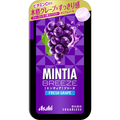 Asahi Mintia Breeze Fresh Grape Sugarless Mints 22g
