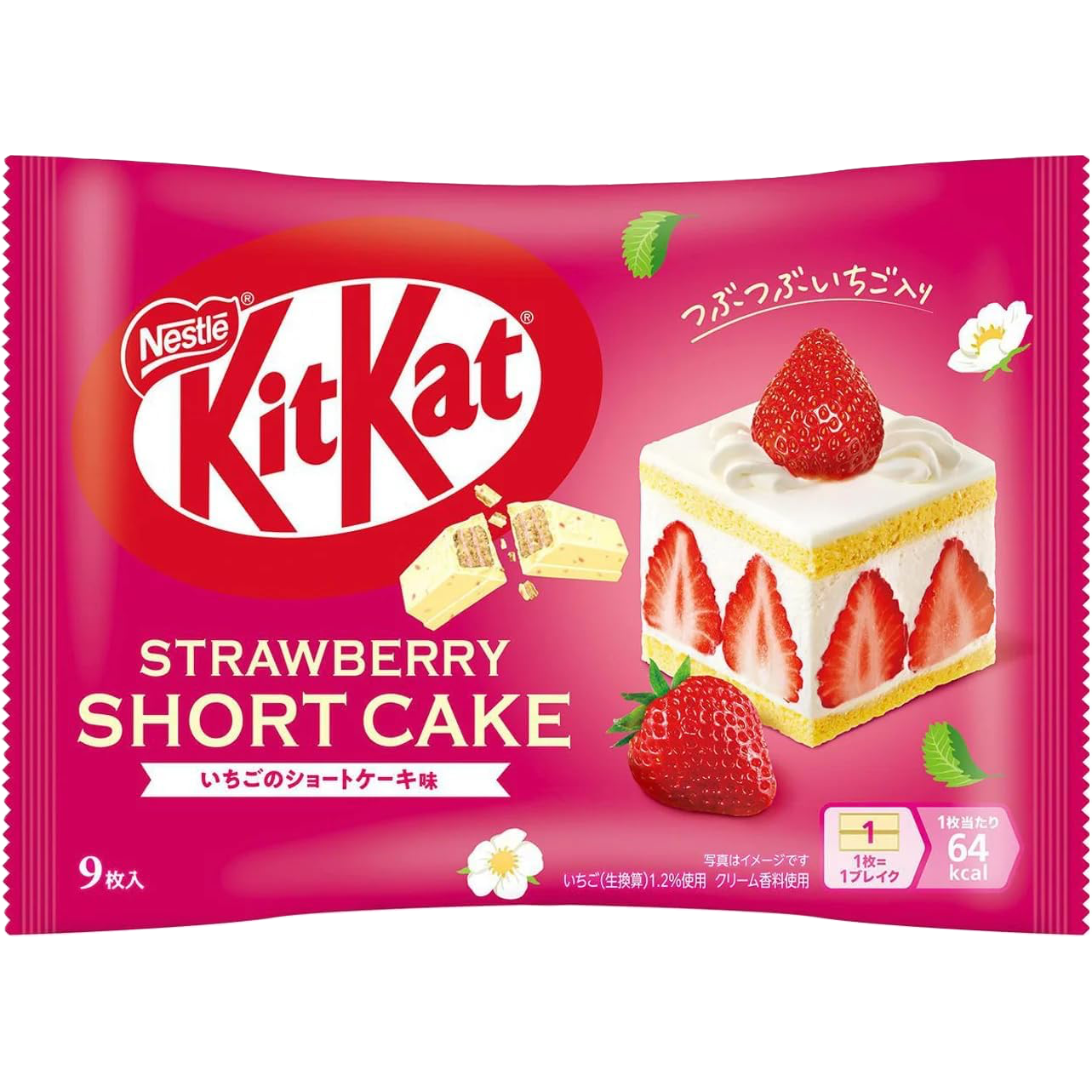 Nestle KitKat Japanese Limited Edition Strawberry Shortcake Flavor Chocolate Wafer 101g