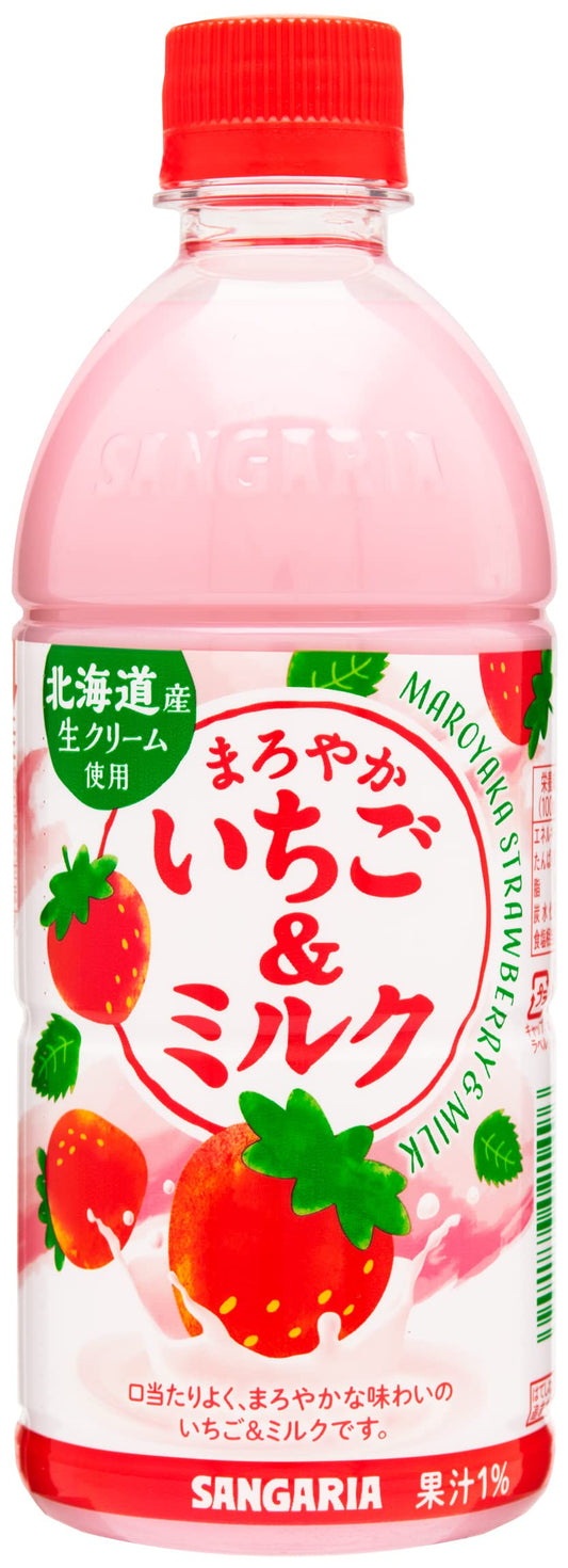 Sangaria Maroyaka Strawberry Milk Drink 500ml