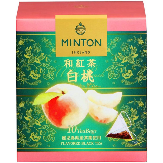 Minton White Peach Black Tea Bags 10P