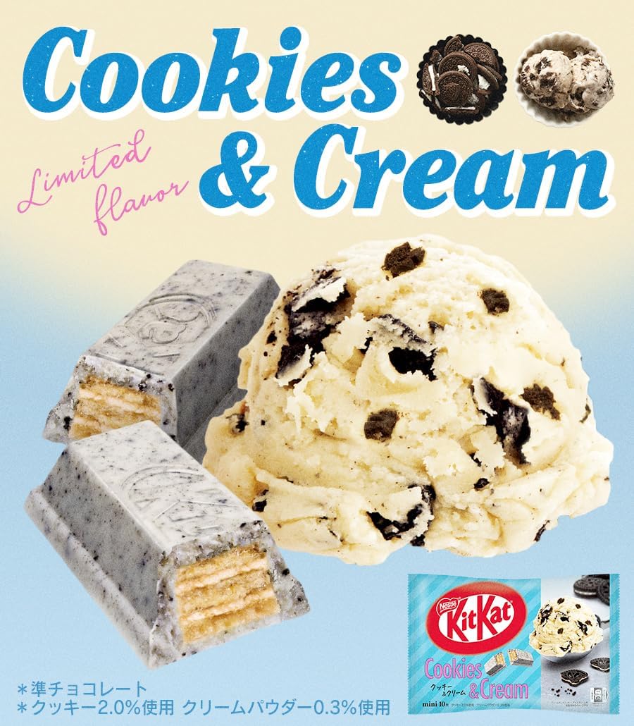 Nestle KitKat Cookies & Cream Wafer 9pcs - pack view 3