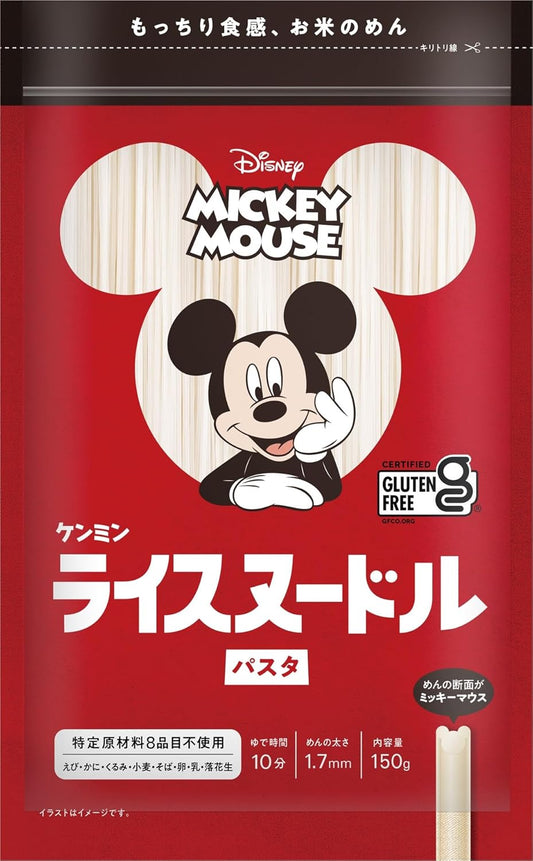 Kenmin Disney Mickey Mouse Rice Noodles Pasta (Gluten Free) 150g