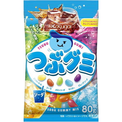 Kasugai Tsubu Gumi Soda Gummy Mix 80g