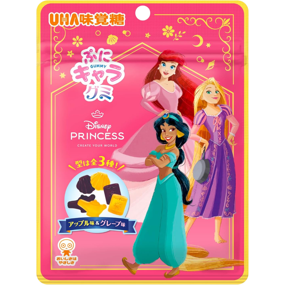 UHA Disney Princess Apple & Grape Fruit Gummy 40g