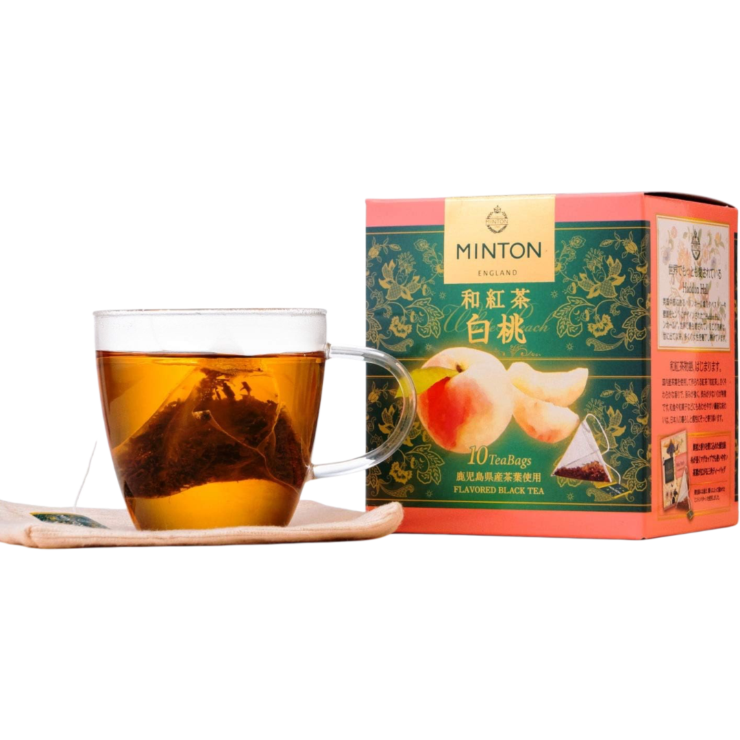 Minton White Peach Black Tea Bags 10P - pack view 3