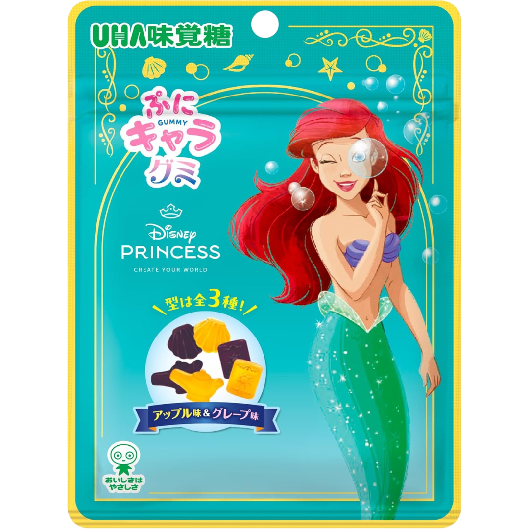 UHA Disney Princess Apple & Grape Fruit Gummy 40g