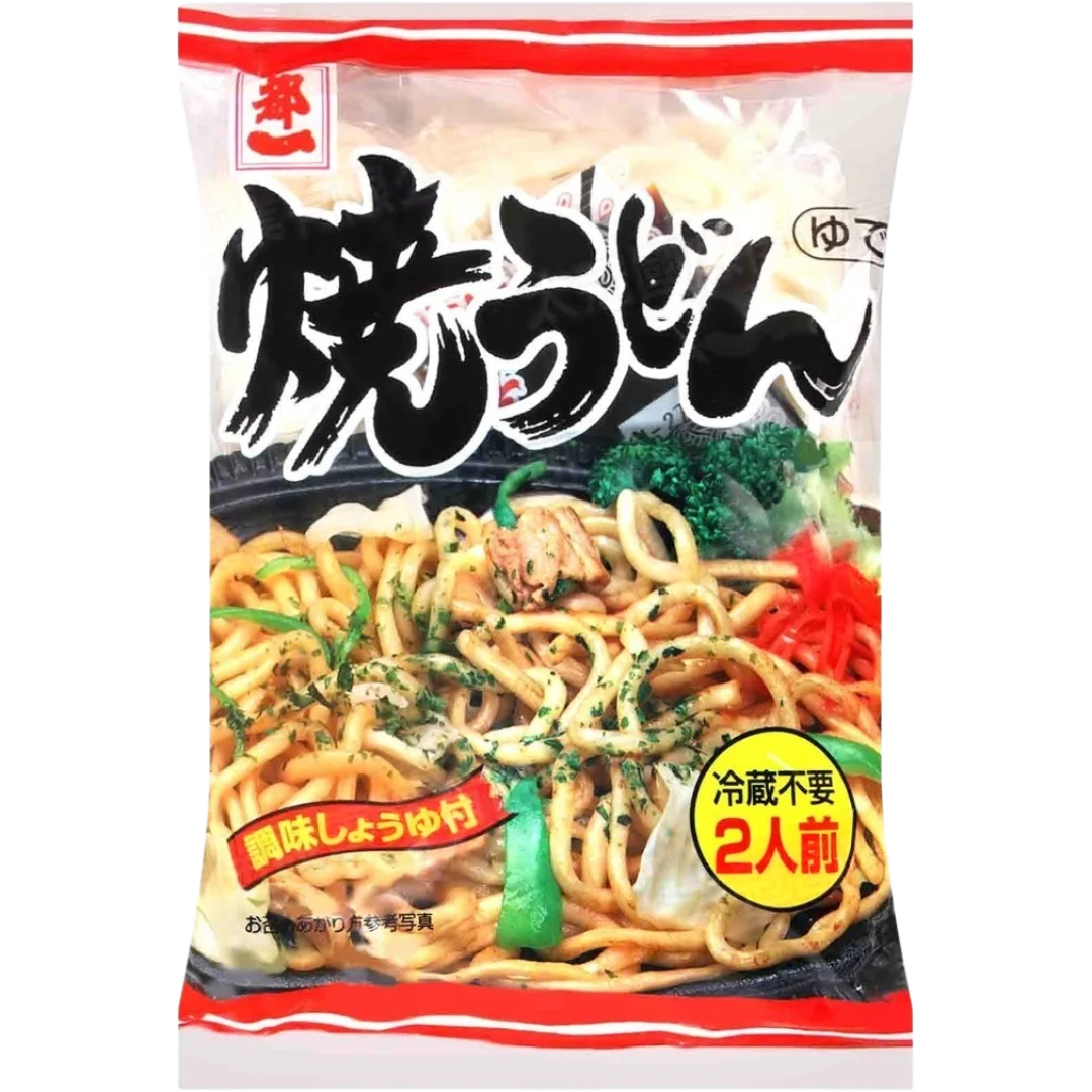 Miyakoichi Yaki Udon Stir Fried Udon Noodles With Savory Soy Sauce 450g