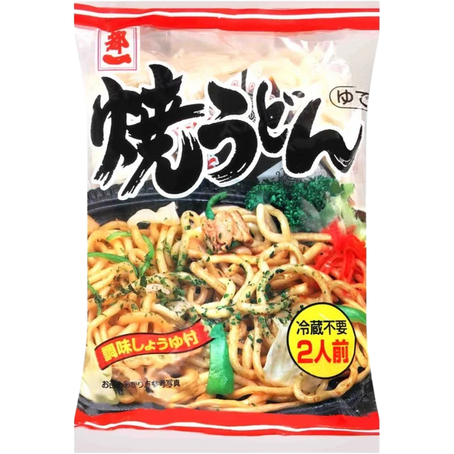 Miyakoichi Yaki Udon Stir Fried Udon Noodles With Savory Soy Sauce 450g