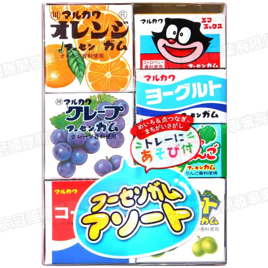 Marukawa Fusen Gum Assort Fruit Flavour Bubble Gum 7pcs