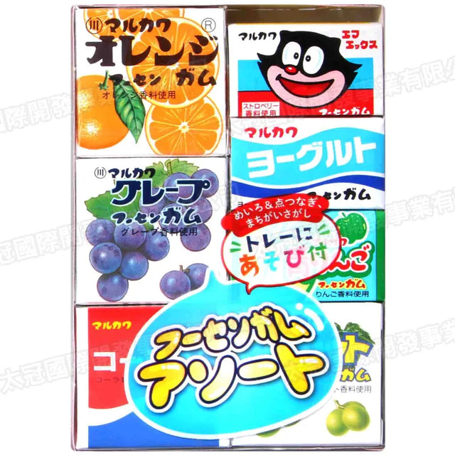 Marukawa Fusen Gum Assort Fruit Flavour Bubble Gum 7pcs