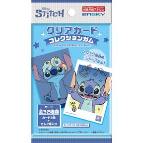 Ensky Disney Stitch Series Clear Card Collection Gum 3.2g