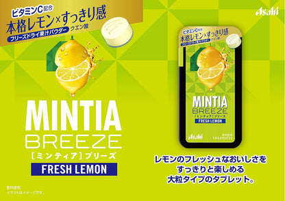 Asahi Mintia Breeze Fresh Lemon Sugarless Mints 22g