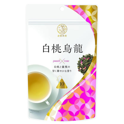 Mitsui Norin Yuuka Chakan White Peach & Rose Oolong Tea Bags 20g (10 Packs)