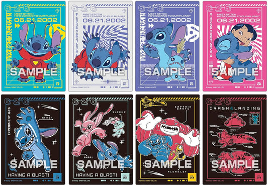 Ensky Disney Stitch Series Clear Card Collection Gum 3.2g