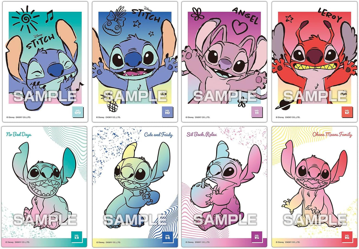 Ensky Disney Stitch Series Clear Card Collection Gum 3.2g