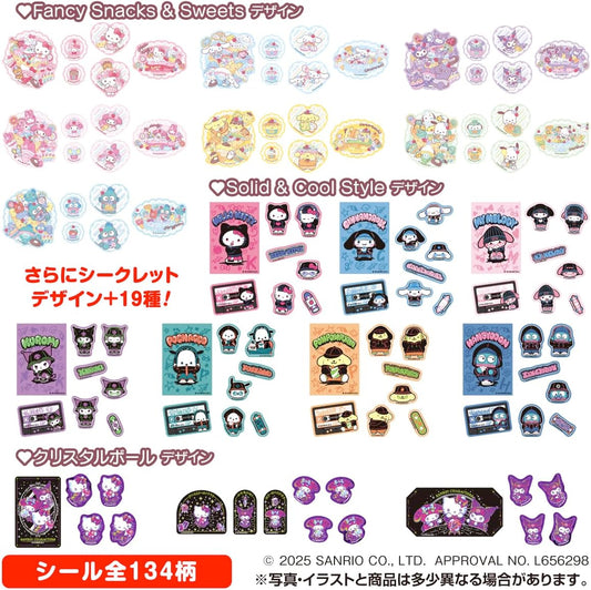 Takara Tomy Arts Sanrio Characters Sticker Table Vol.4 Gum 2g