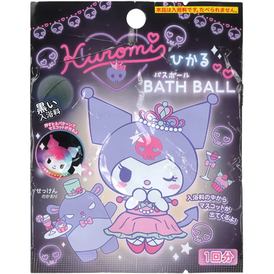 Sanrio Kuromi Hikaru Series Glowing Bath Ball With Surprise Toy 75g