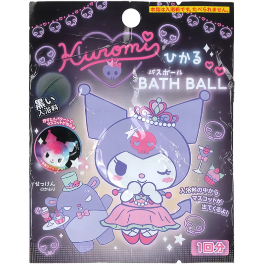 Sanrio Kuromi Hikaru Series Glowing Bath Ball With Surprise Toy 75g