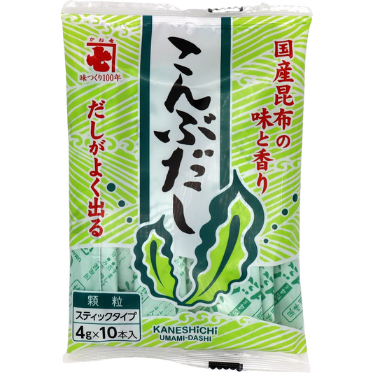 Kaneshichi Kombu Kelp Umami Dashi Granules 4g*10 Sticks