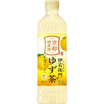 Suntory Iyemon Yuzu Green Tea 600ml