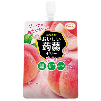 Tarami Oishii Konnyaku Jelly Peach Flavor 150g