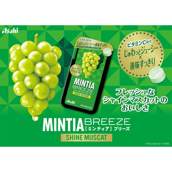 Asahi Mintia Breeze Shine Muscat Grape Mint Candy 22g