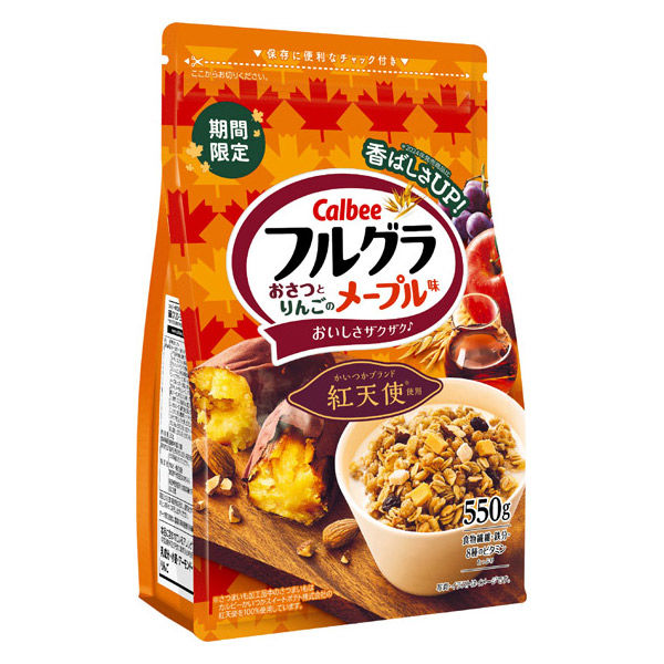 Calbee Frugra Granola Sweet Potato & Apple Maple 550g