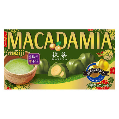 Meiji Macadamia Matcha Chocolate 9 Pcs