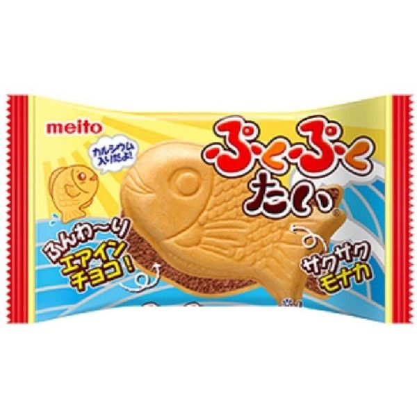 Meito Pukupuku Tai Air-In Chocolate Wafer