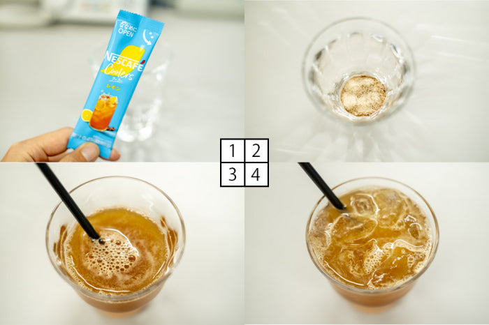 Nescafe Coolers Lemon Instant Coffee Sticks 7pcs