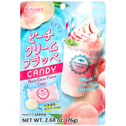 Kasugai Peach Cream Frappe Candy 76g