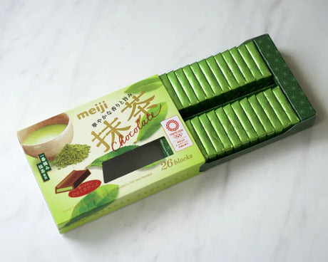 Meiji Chocolate Bar Matcha 26 Blocks