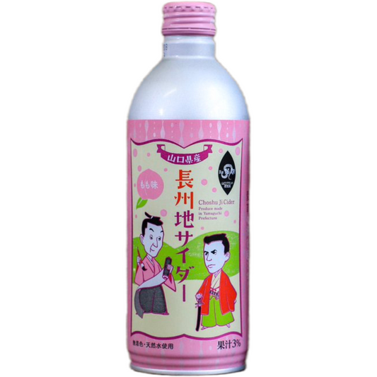 Nihon Kajitsu Choshu Ji Cider Peach Soda 490ml