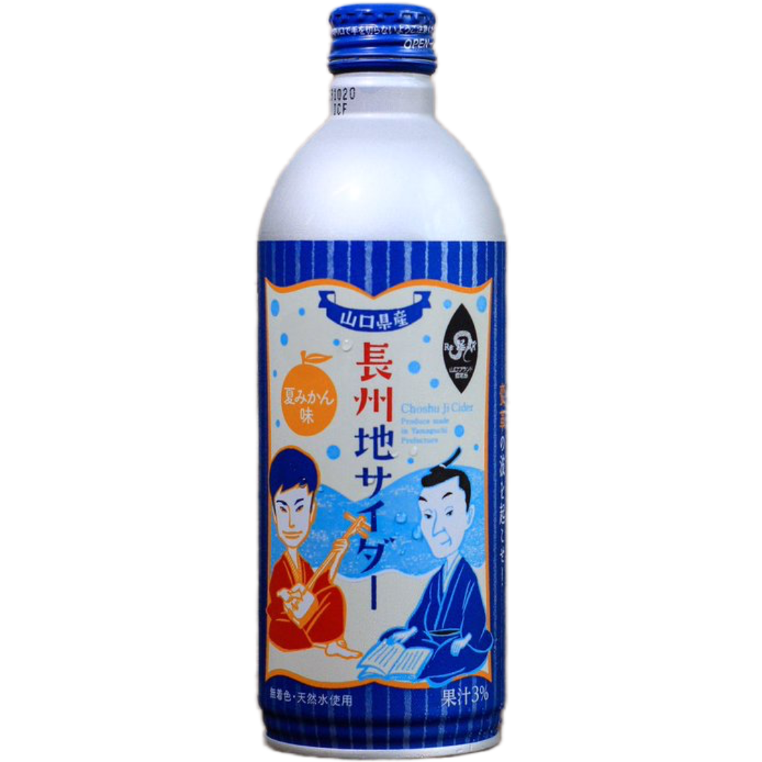 Nihon Kajitsu Choshu Ji Cider Natsumikan Soda 490ml
