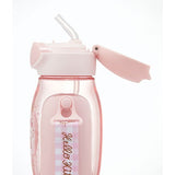 Skater Hello Kitty One-Push Straw Water Bottle 530ml with Shoulder Strap – Kids Drink Bottle (Sanrio, Japan)