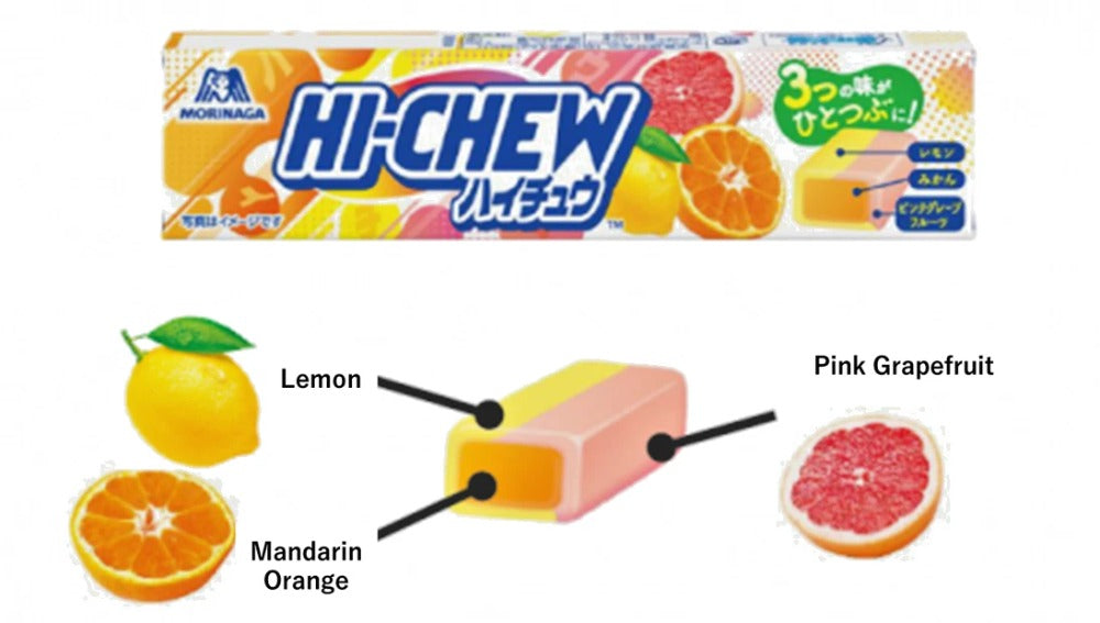Hi-Chew Citrus Mix Chewy Candy 12 Pcs