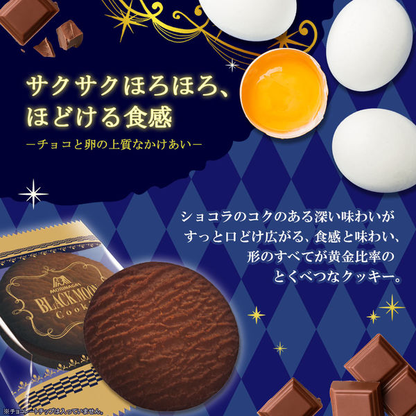 Morinaga Black Moon Rich Chocolate Galette Cookies 14pcs