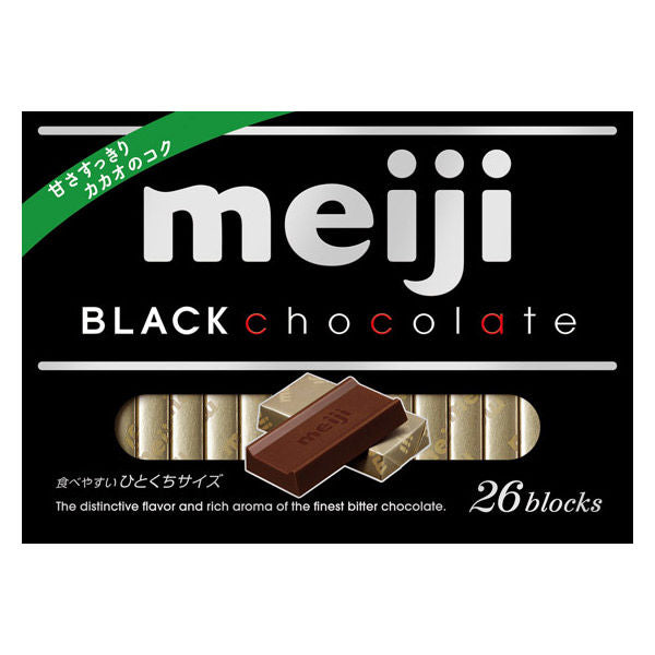 Meiji Chocolate Bar Black 26 Blocks
