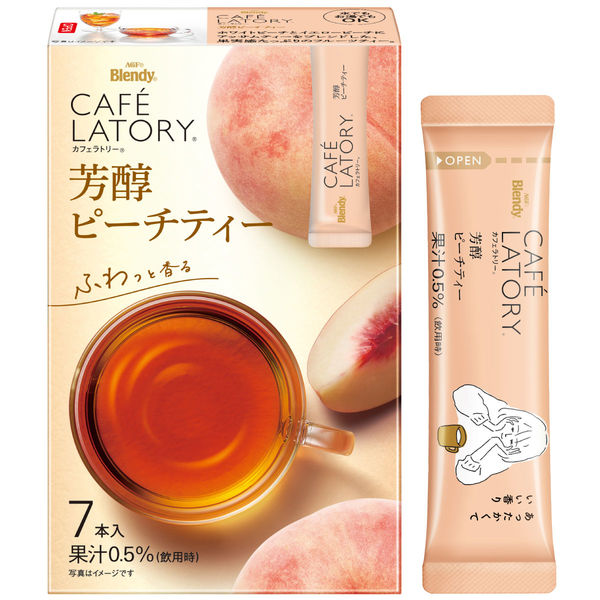 AGF Blendy Cafe Latory Rich Peach Fruit Tea 7pcs