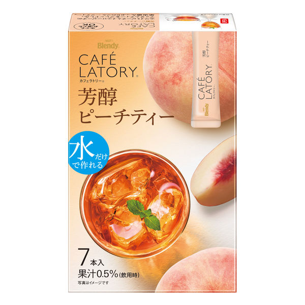 AGF Blendy Cafe Latory Rich Peach Fruit Tea 7pcs