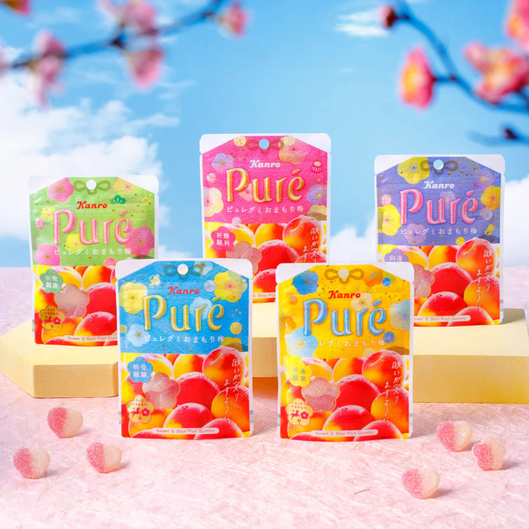 Kanro Pure Umemori Plum Gummy Candy 52g