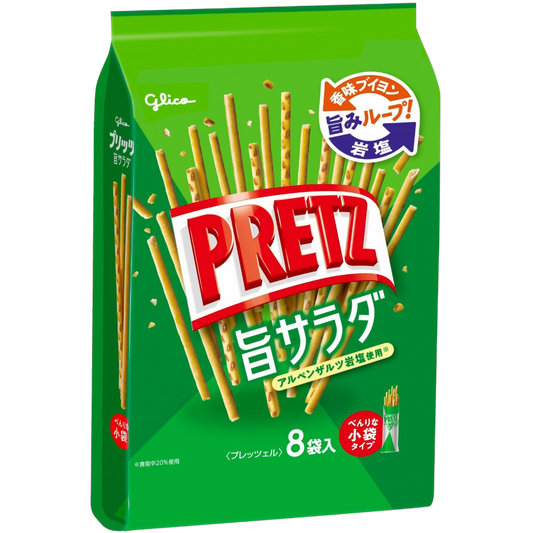 Pretz Biscuit Sticks – Salty Salad Flavour | Glico Japan 117.6g | Family Size