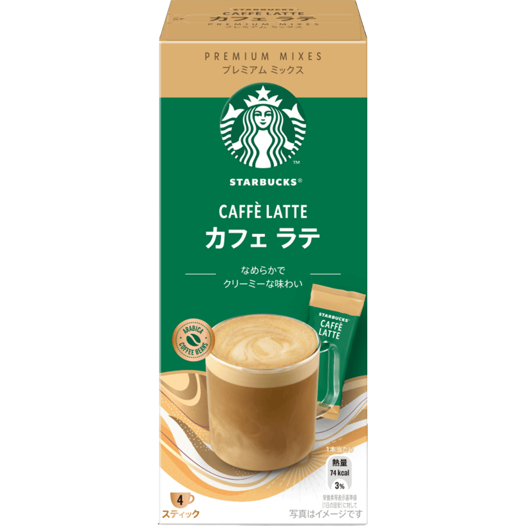 Starbucks Premium Mixes Caffe Latte 4 Sticks 56g