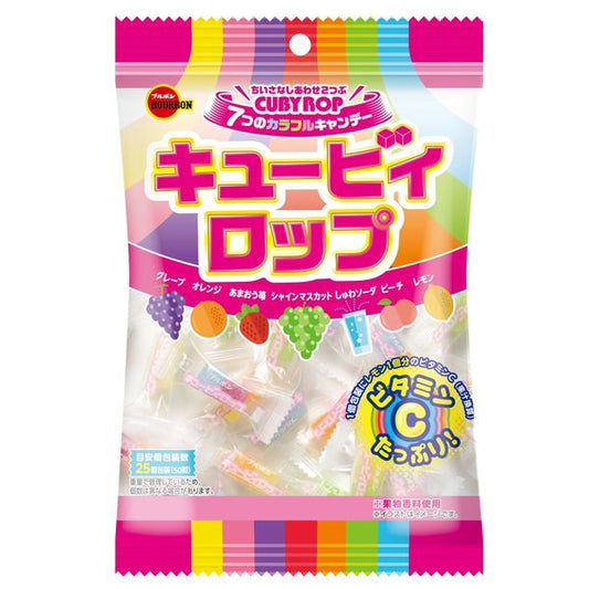 Bourbon Cubyrop 7 Colorful Assorted Fruit Candy 100g