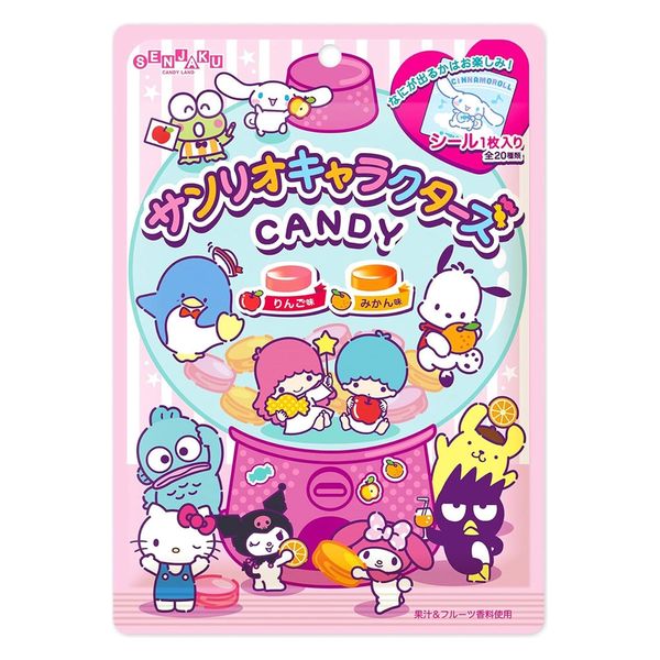 Senjaku Sanrio Characters Fruit Candy With Sticker 47g