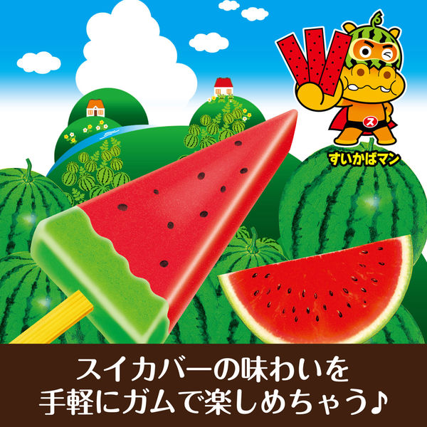 Lotte Suika Bar Itagum Watermelon Flavor Chewing Gum 9pcs